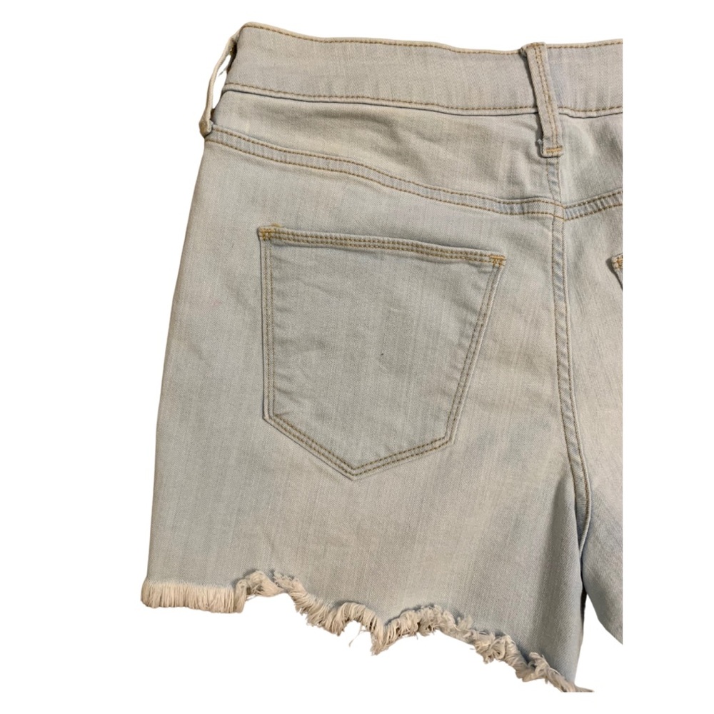 Universal Thread size 6/28 light blue denim shorts with copper button down fly - Picture 6 of 7